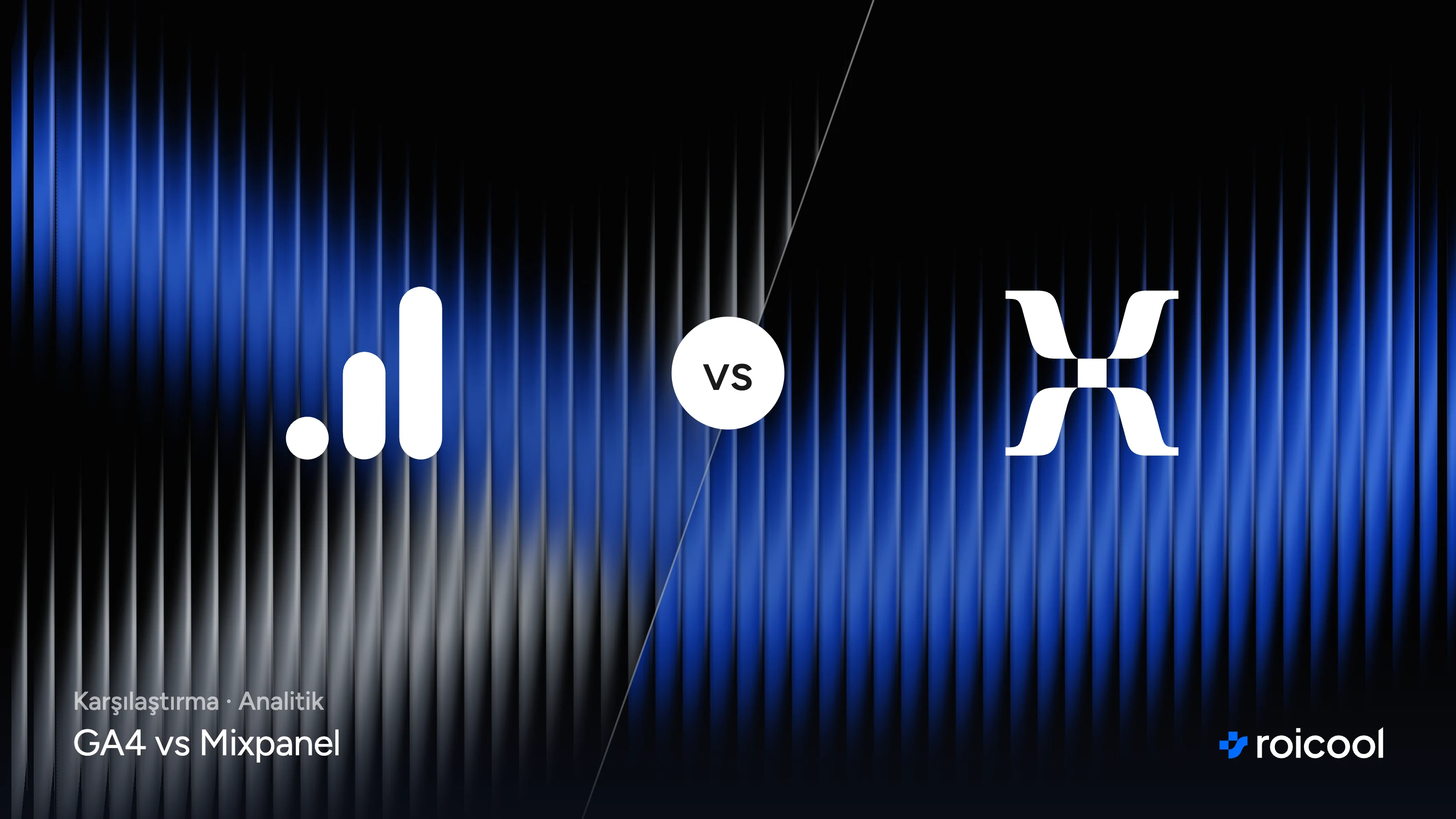 GA4 vs Mixpanel: GA4 ve Mixpanel logoları