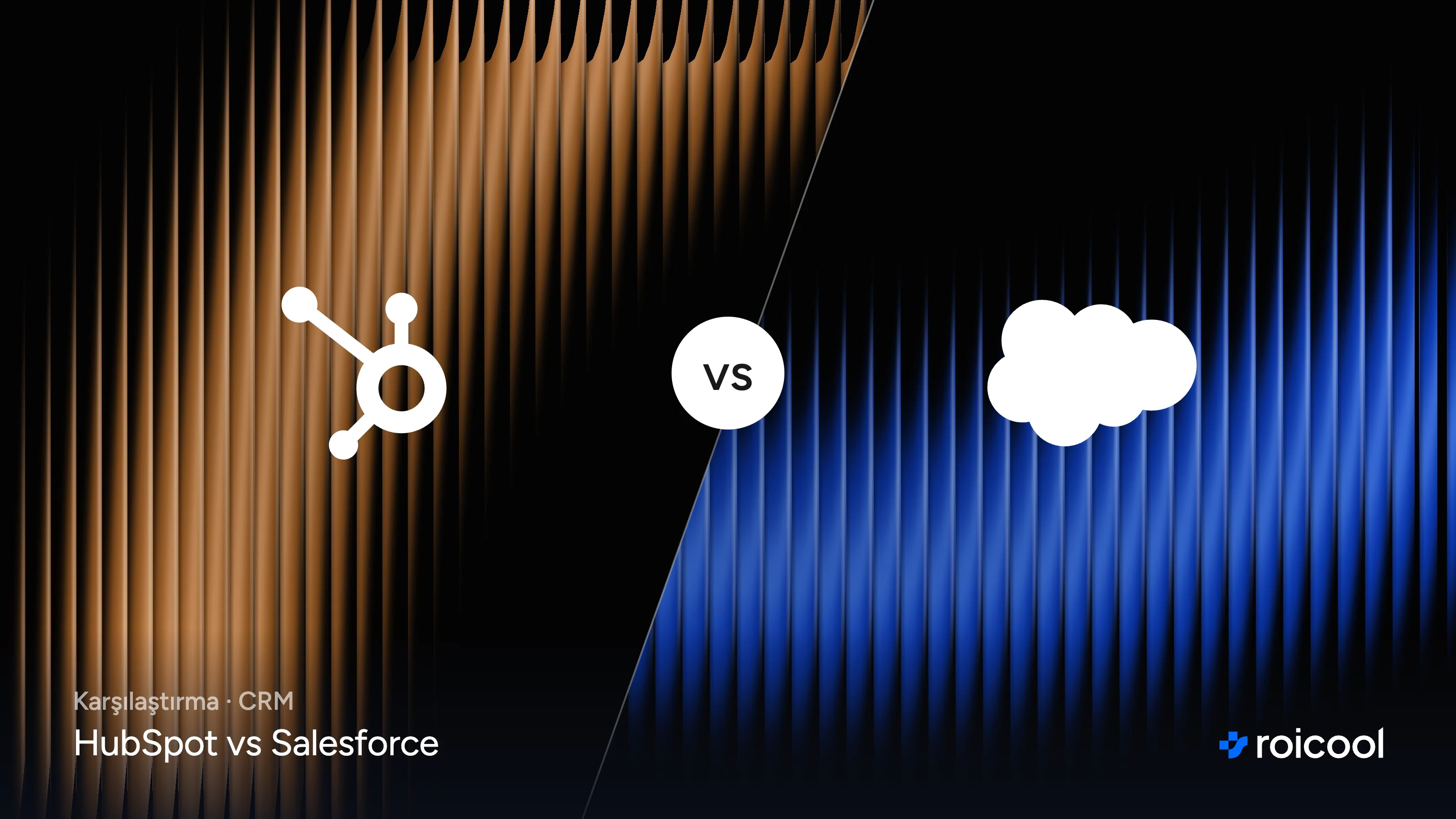 HubSpot vs Salesforce: HubSpot ve Salesforce logoları