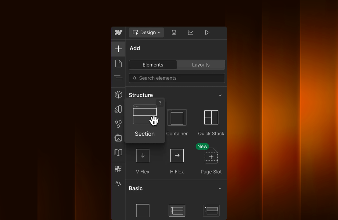 MEP sitesinin Webflow tasarım arayüzünde geliştirilmesi