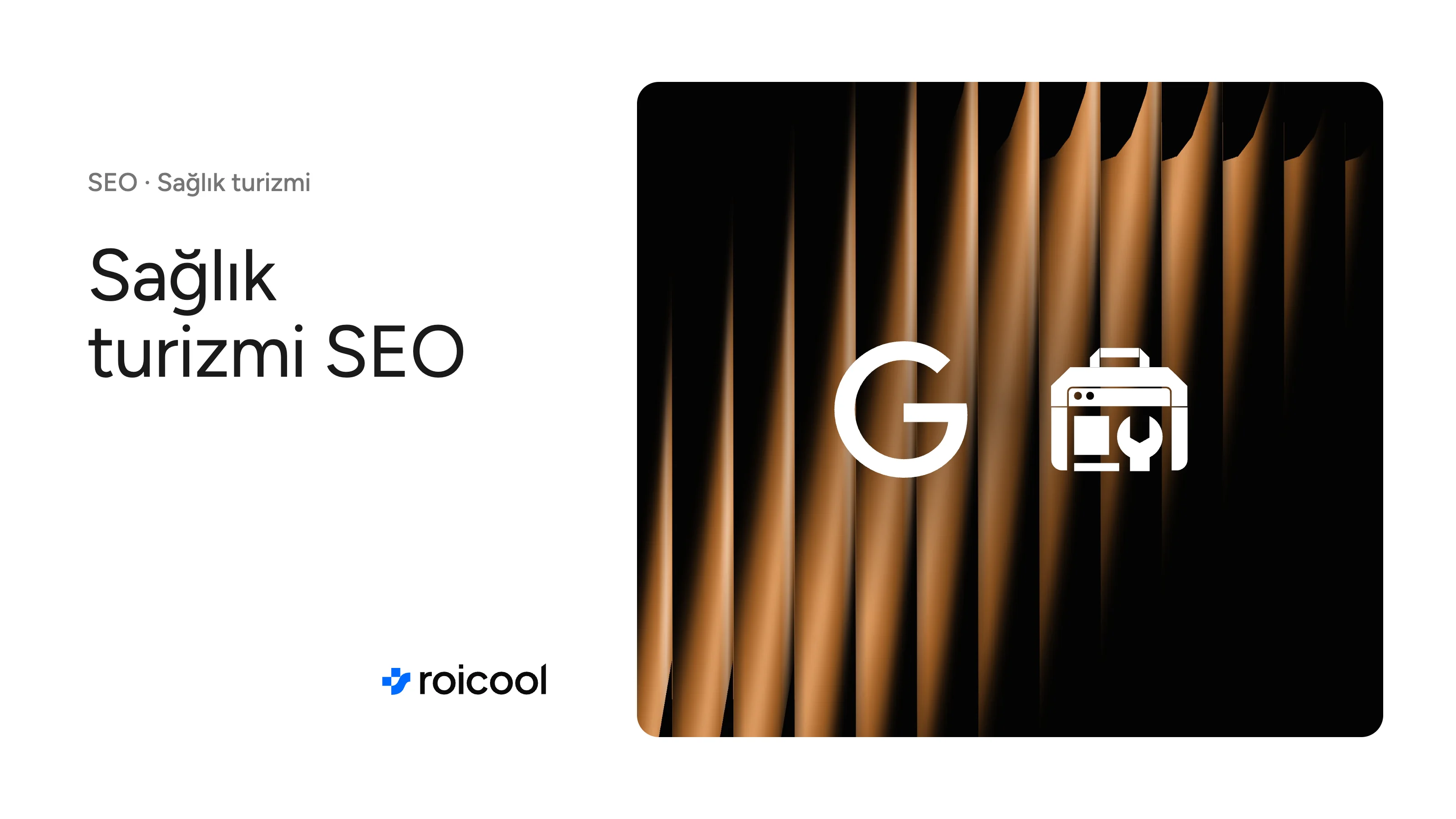 Sağlık turizmi SEO nasıl yapılır yazısının kapağı: Google ve Search Console logoları