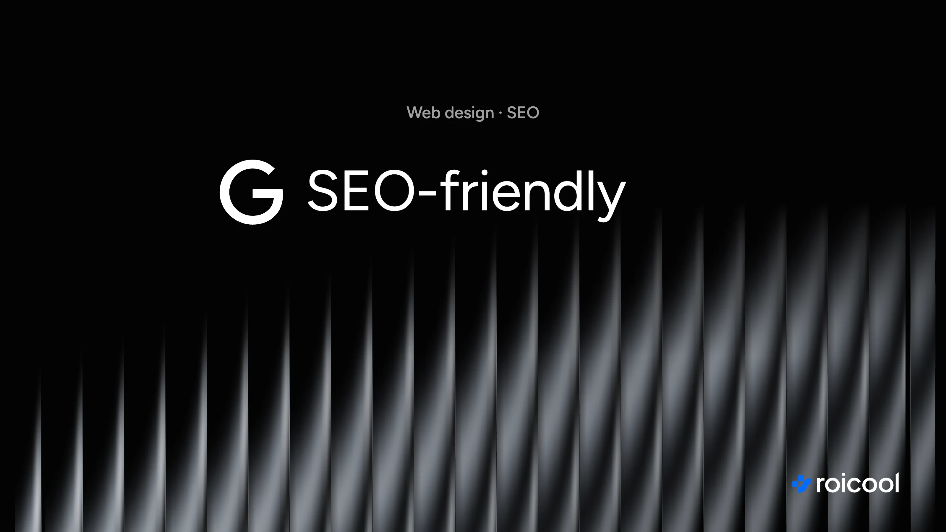 Cover of the post "How to build an SEO-friendly website": the Google logo and the words "SEO-friendly"