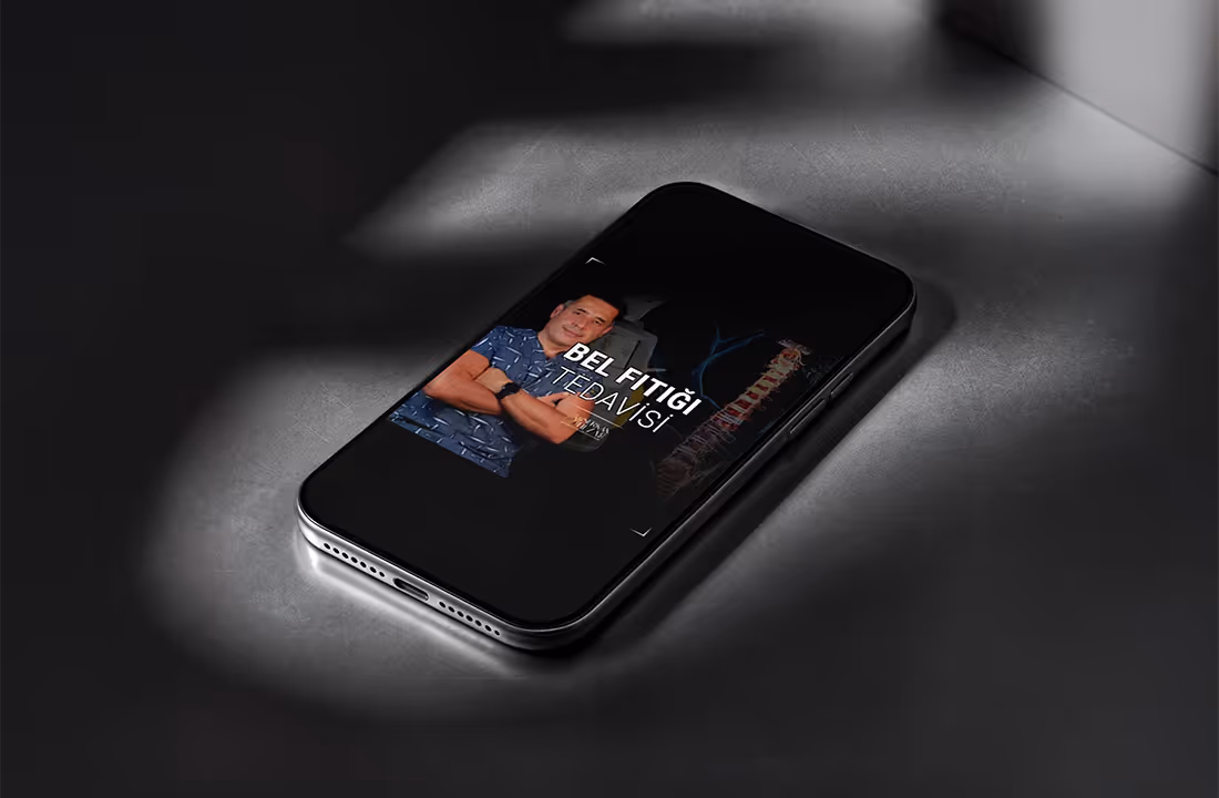 Video content made for Op. Dr. Serkan Hezar, on a phone screen