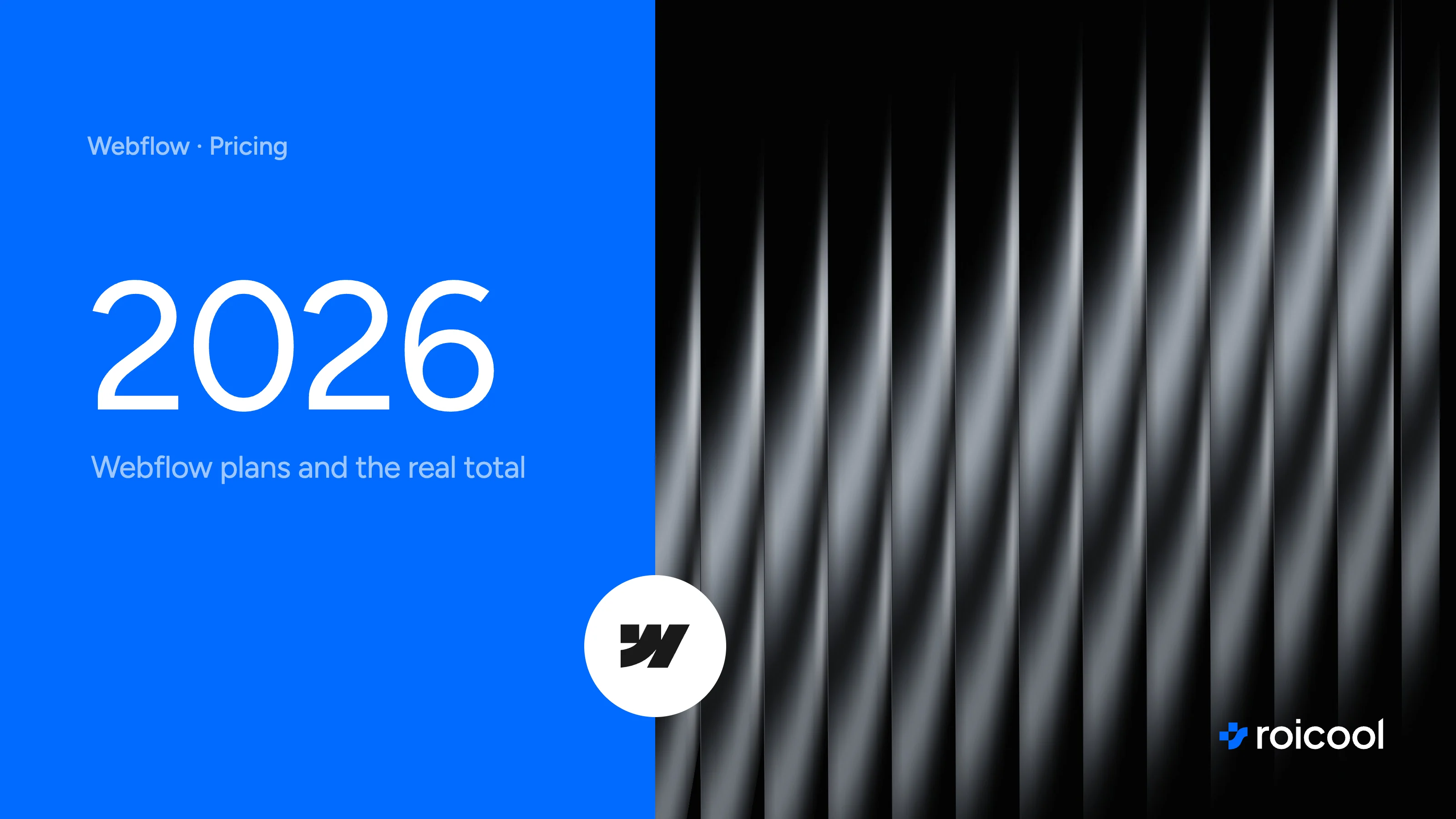 Webflow pricing 2026: the Webflow logo