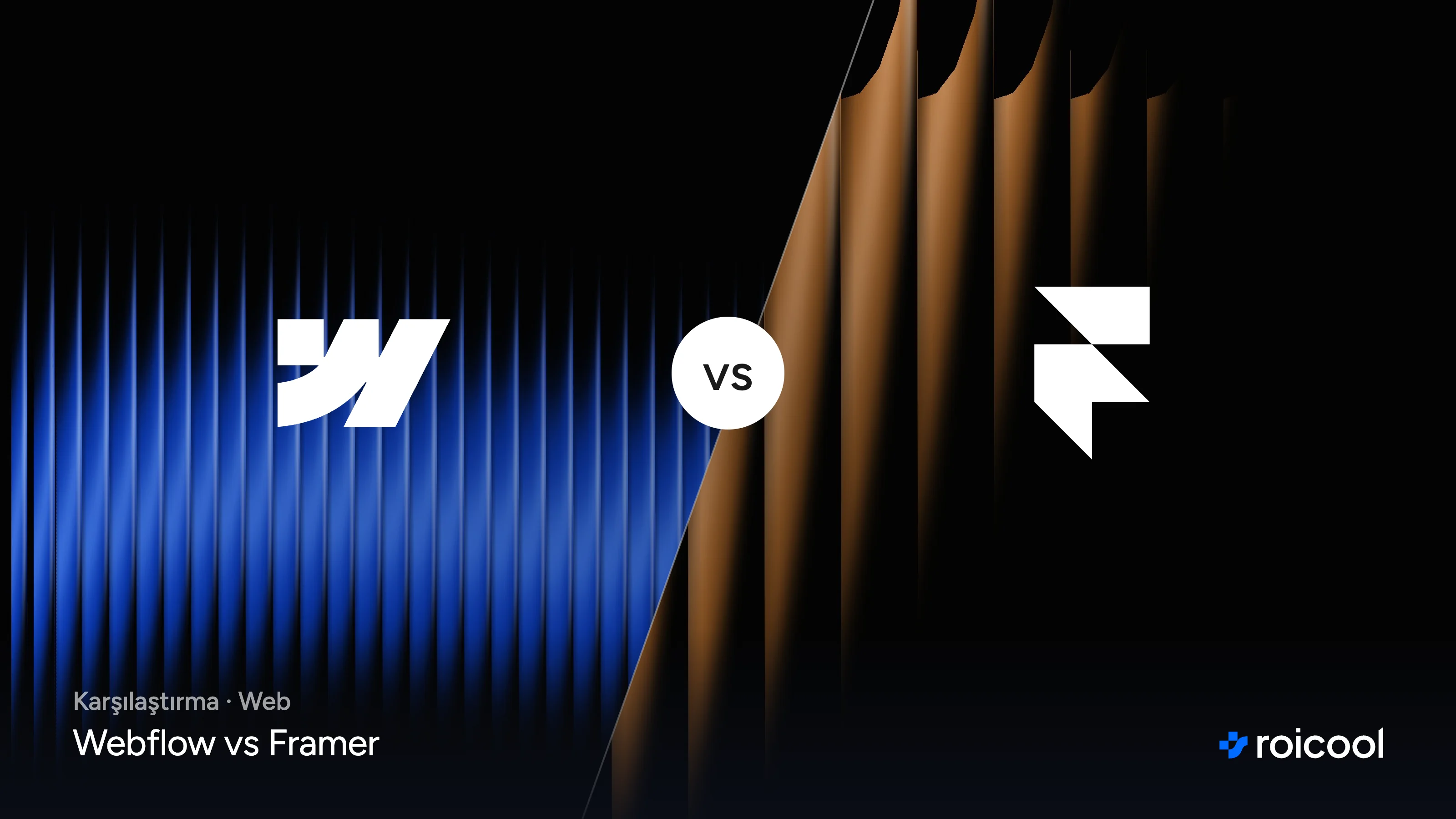 Webflow vs Framer: Webflow ve Framer logoları