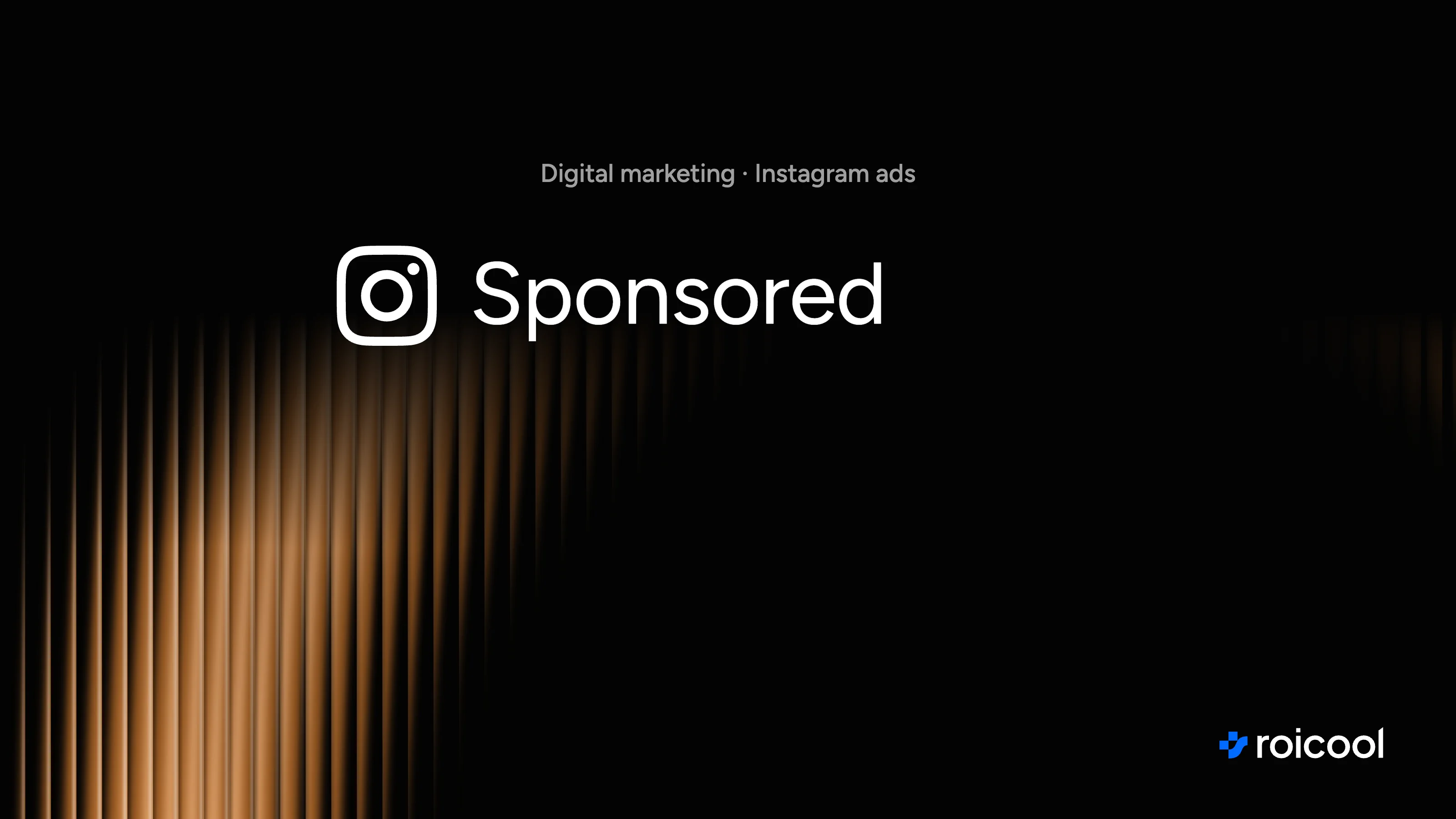 Cover of the post "What are sponsored Instagram posts": the Instagram logo and the word "Sponsored"