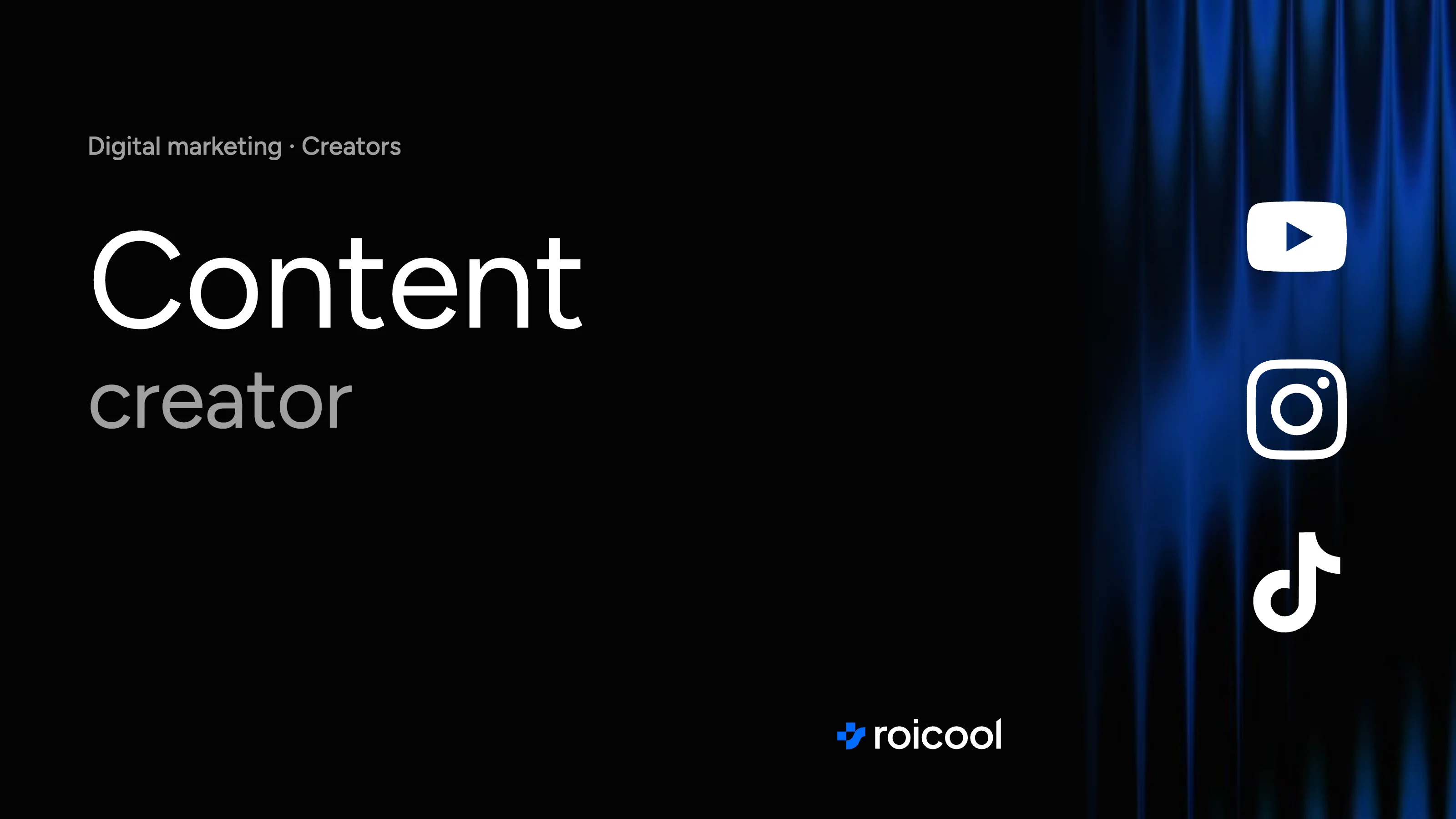 Cover of the post "What is a content creator": the YouTube, Instagram and TikTok logos