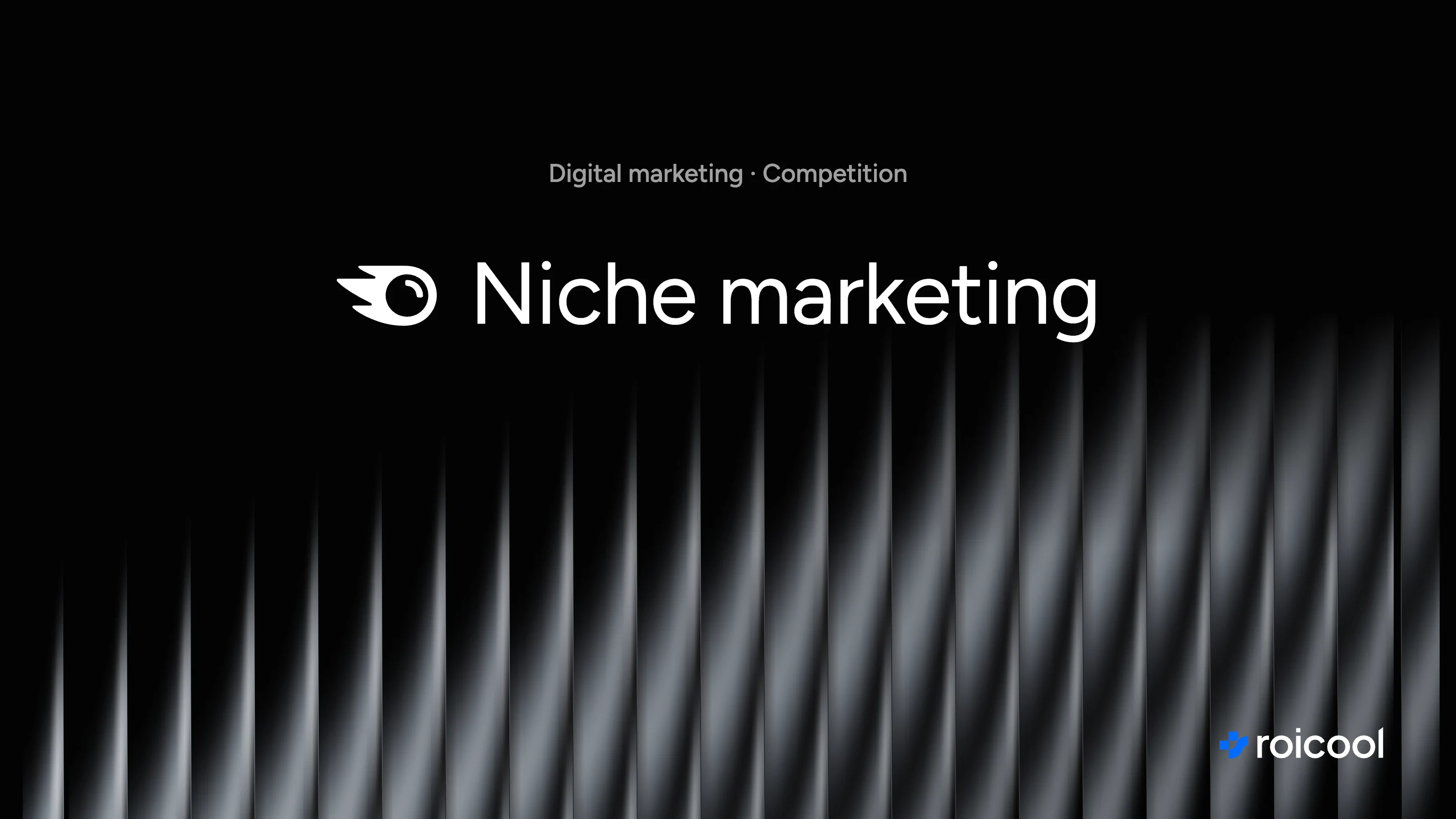 Cover of the post "What is niche marketing": the Semrush logo and the words "Niche marketing"