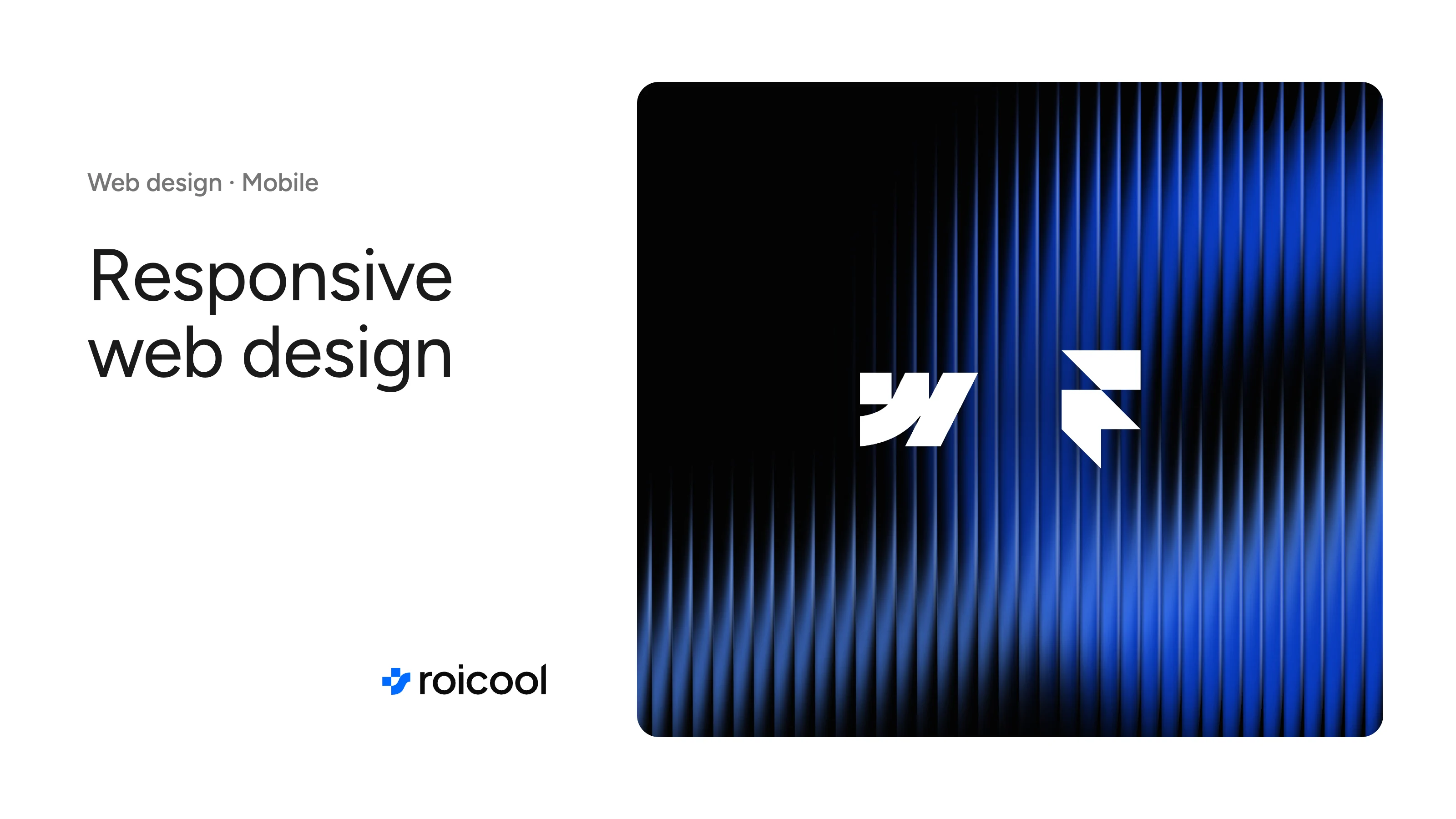 Cover of the post "What is responsive web design": the Webflow and Framer logos