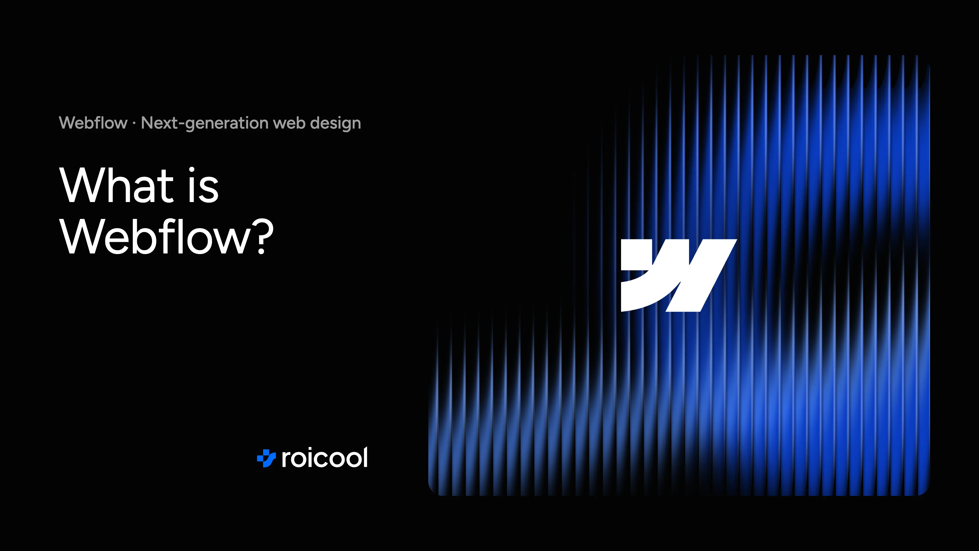 Cover of the article What is Webflow: the Webflow logo