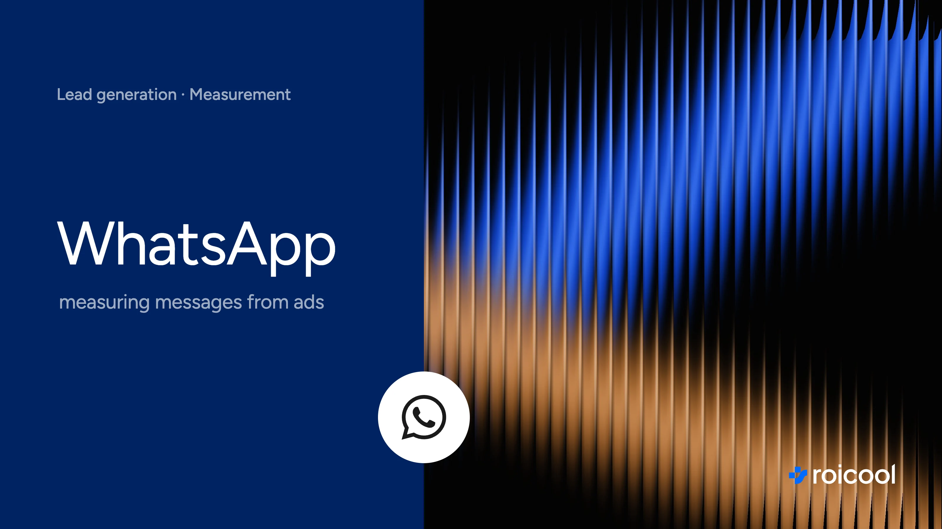 WhatsApp conversion tracking: measuring messages from ads, the WhatsApp logo