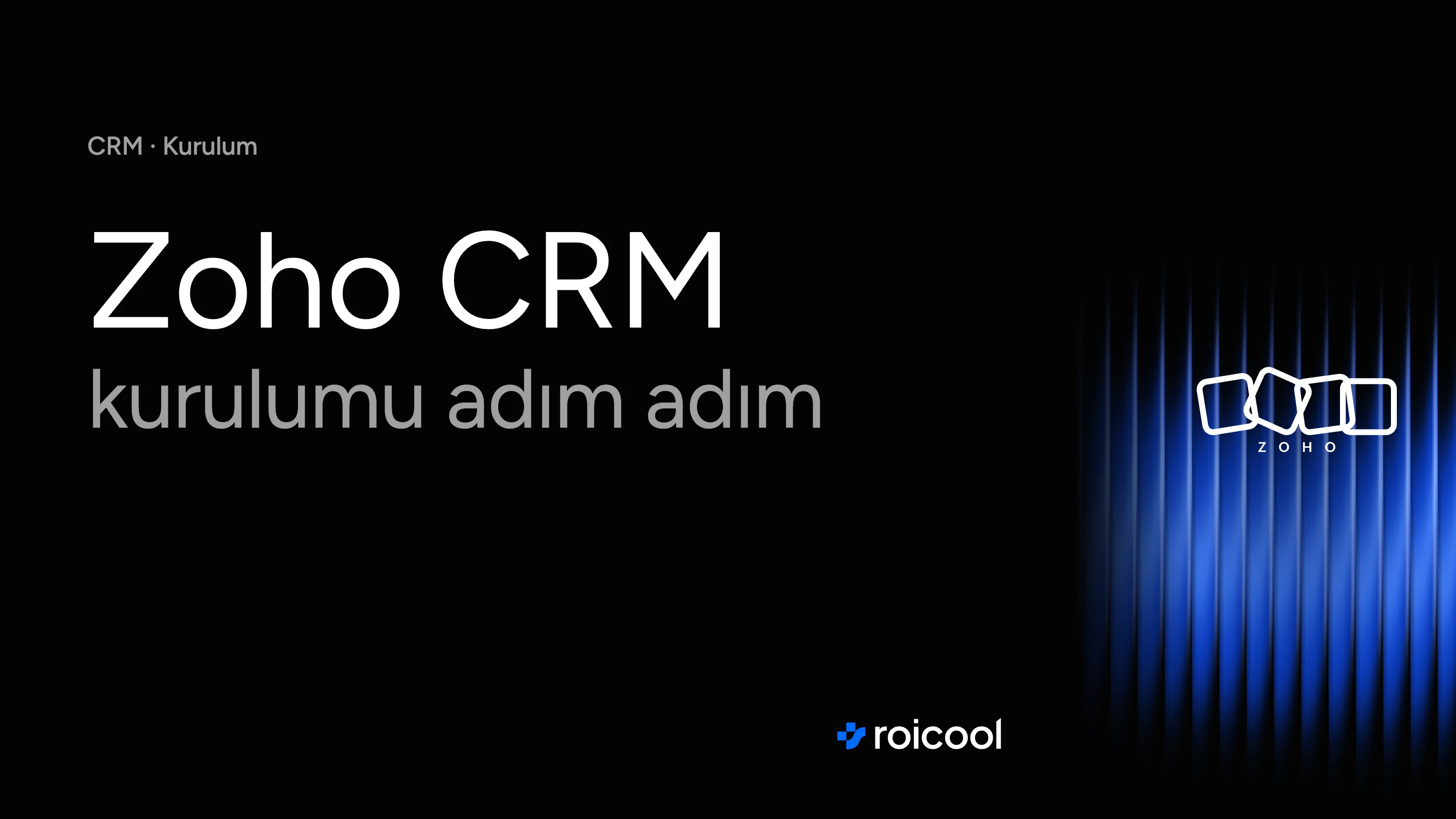 Zoho CRM kurulumu adım adım: Zoho logosu