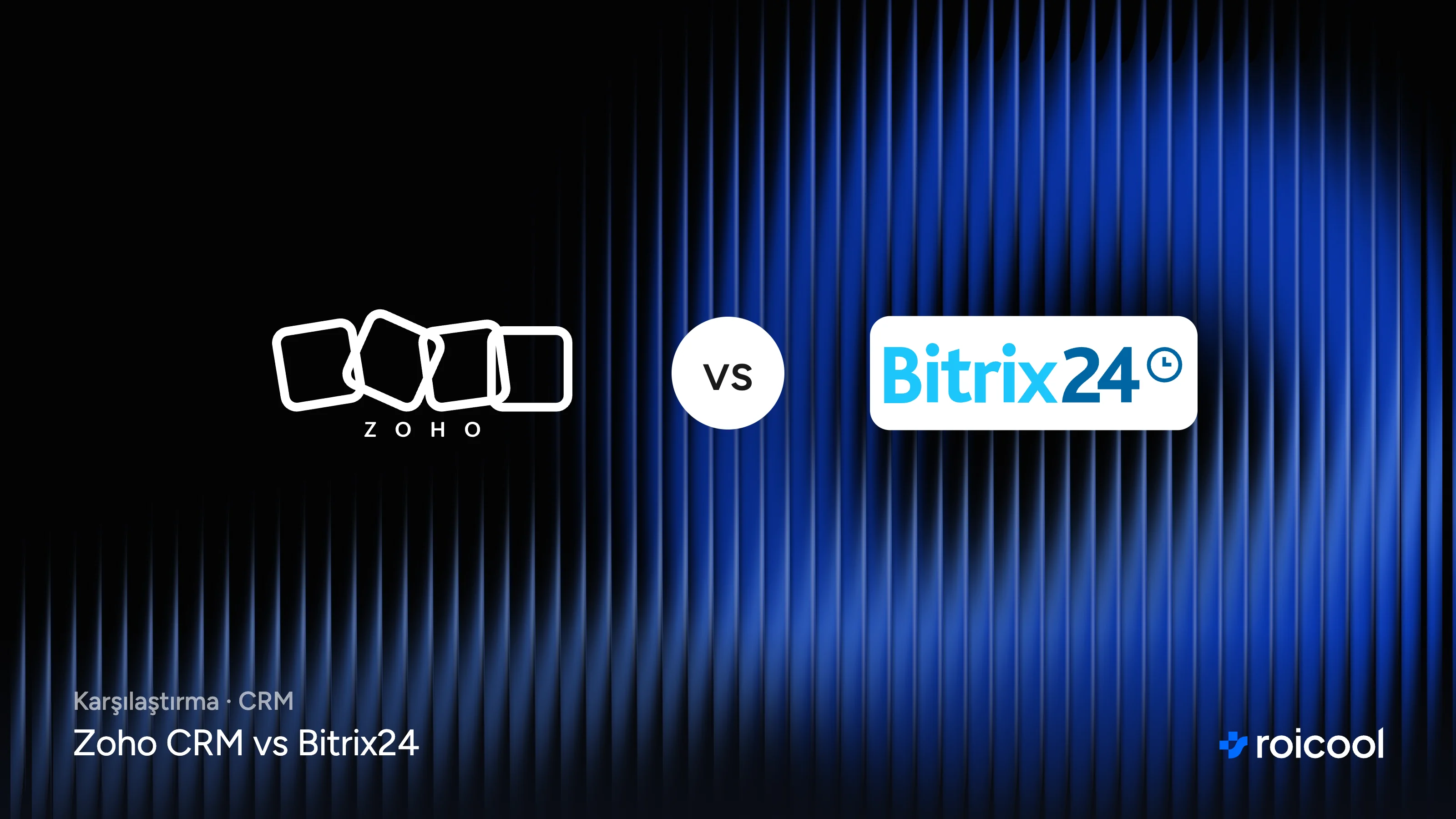 Zoho CRM vs Bitrix24: Zoho ve Bitrix24 logoları