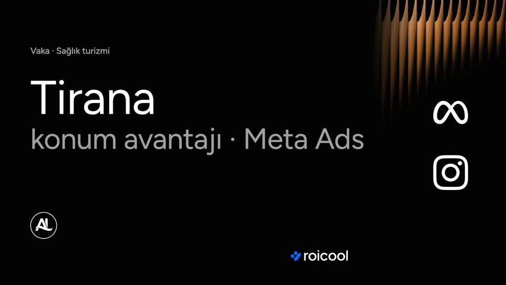 Albania Hair Clinic vaka kapağı: Tirana, konum avantajı ve Meta Ads, Albania Hair Clinic logosu